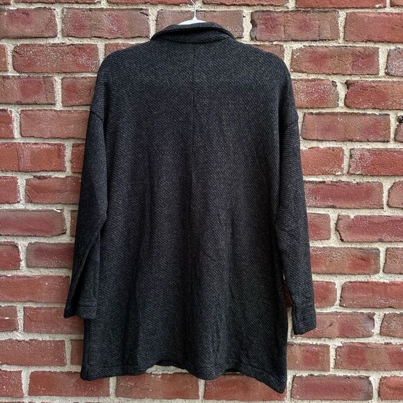 Eileen Fisher Women $278 Organic Cotton Terry Stand Collar Jacket shacket XS - Picture 11 of 12